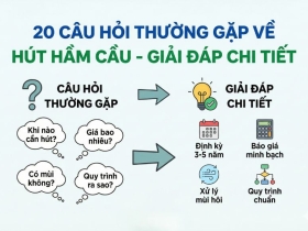 20 Câu Hỏi Thường Gặp Về Hút Hầm Cầu - Giải Đáp Chi Tiết