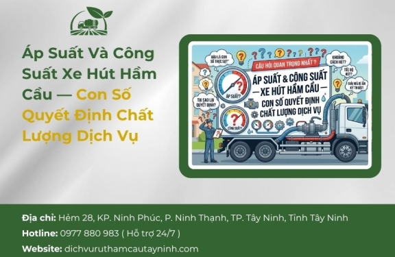 Áp Suất Và Công Suất Xe Hút Hầm Cầu — Con Số Quyết Định Chất Lượng Dịch Vụ
