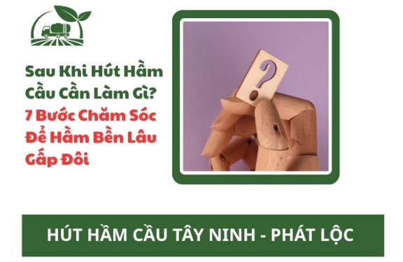 Sau Khi Hút Hầm Cầu Cần Làm Gì? — 7 Bước Chăm Sóc Để Hầm Bền Lâu Gấp Đôi