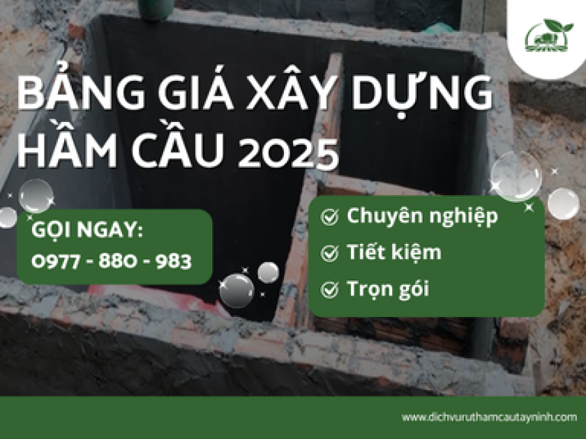 Bảng Giá Xây Dựng Hầm Cầu 2025 - Vật Liệu & Công Nhân [Tham Khảo]