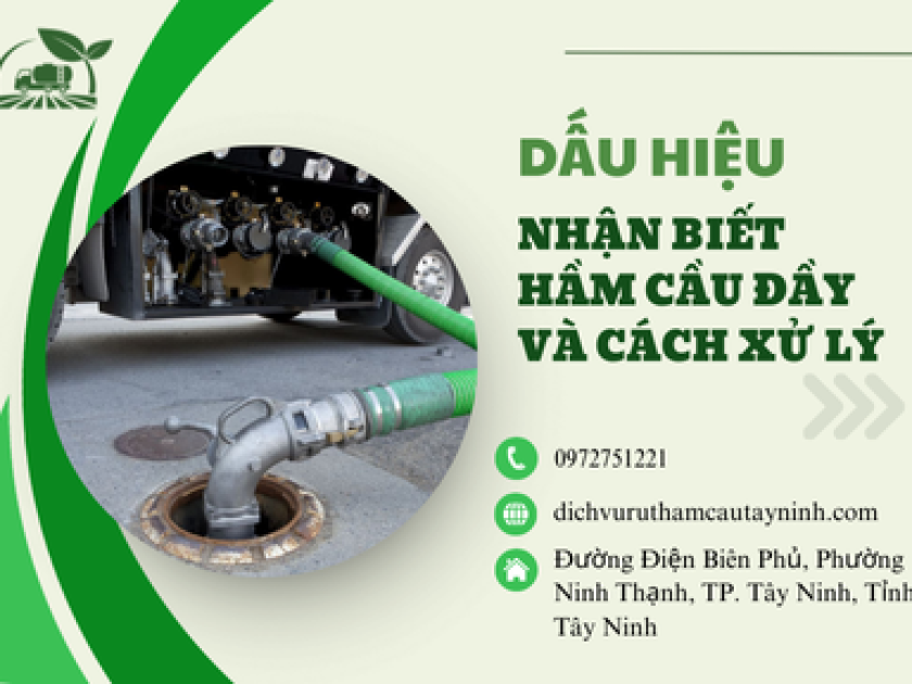 Dấu hiệu nhận biết hầm cầu đầy và cách xử lý Dấu hiệu nhận biết hầm cầu đầy và cách xử lý