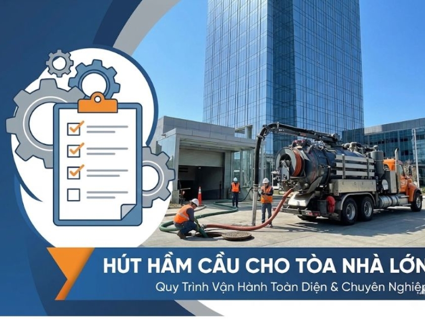 Hút Hầm Cầu Cho Tòa Nhà Lớn - Quy Trình Vận Hành Toàn Diện & Chuyên Nghiệp