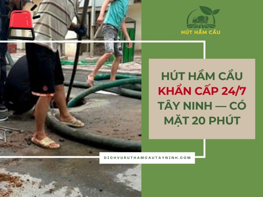 Hút Hầm Cầu Khẩn Cấp 24/7 Tây Ninh