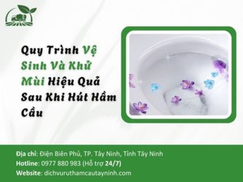 Quy Trình Vệ Sinh Và Khử Mùi Hiệu Quả Sau Khi Hút Hầm Cầu