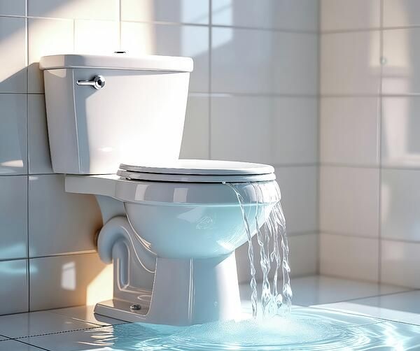 Nước thải tràn ra sàn nhà vệ sinh