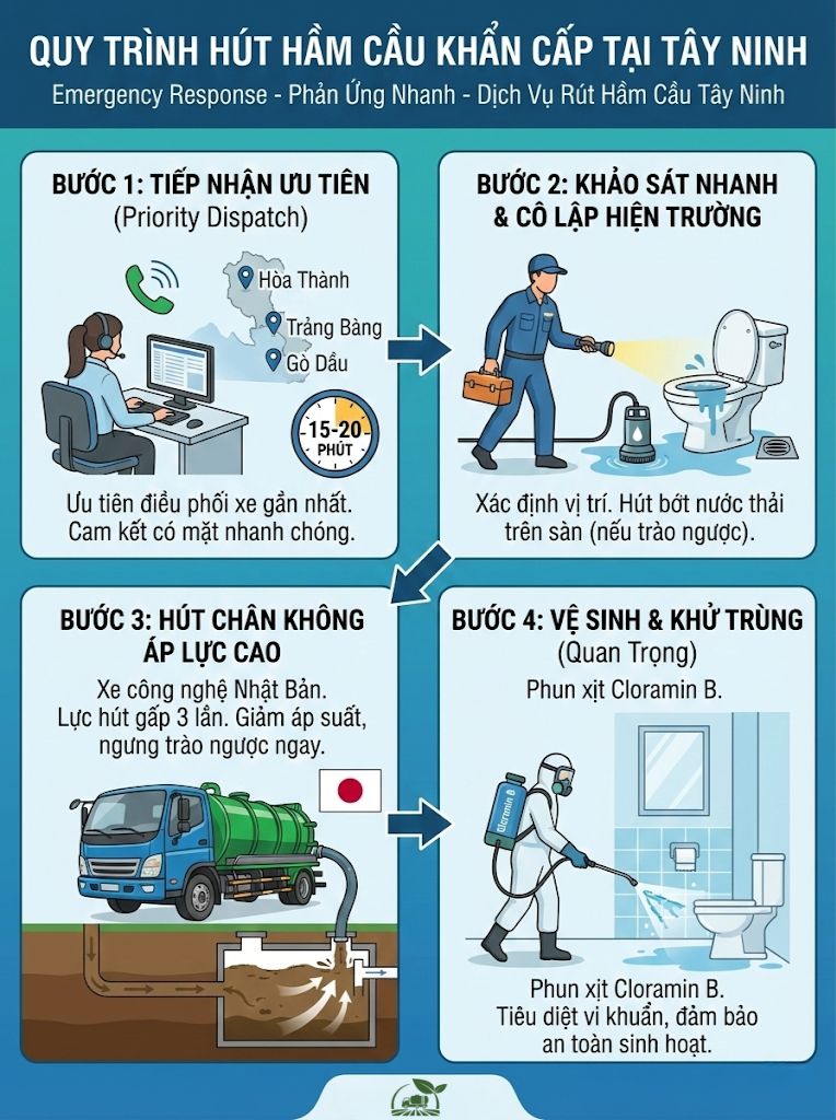 Quy Trình Hút Hầm Cầu Khẩn Cấp