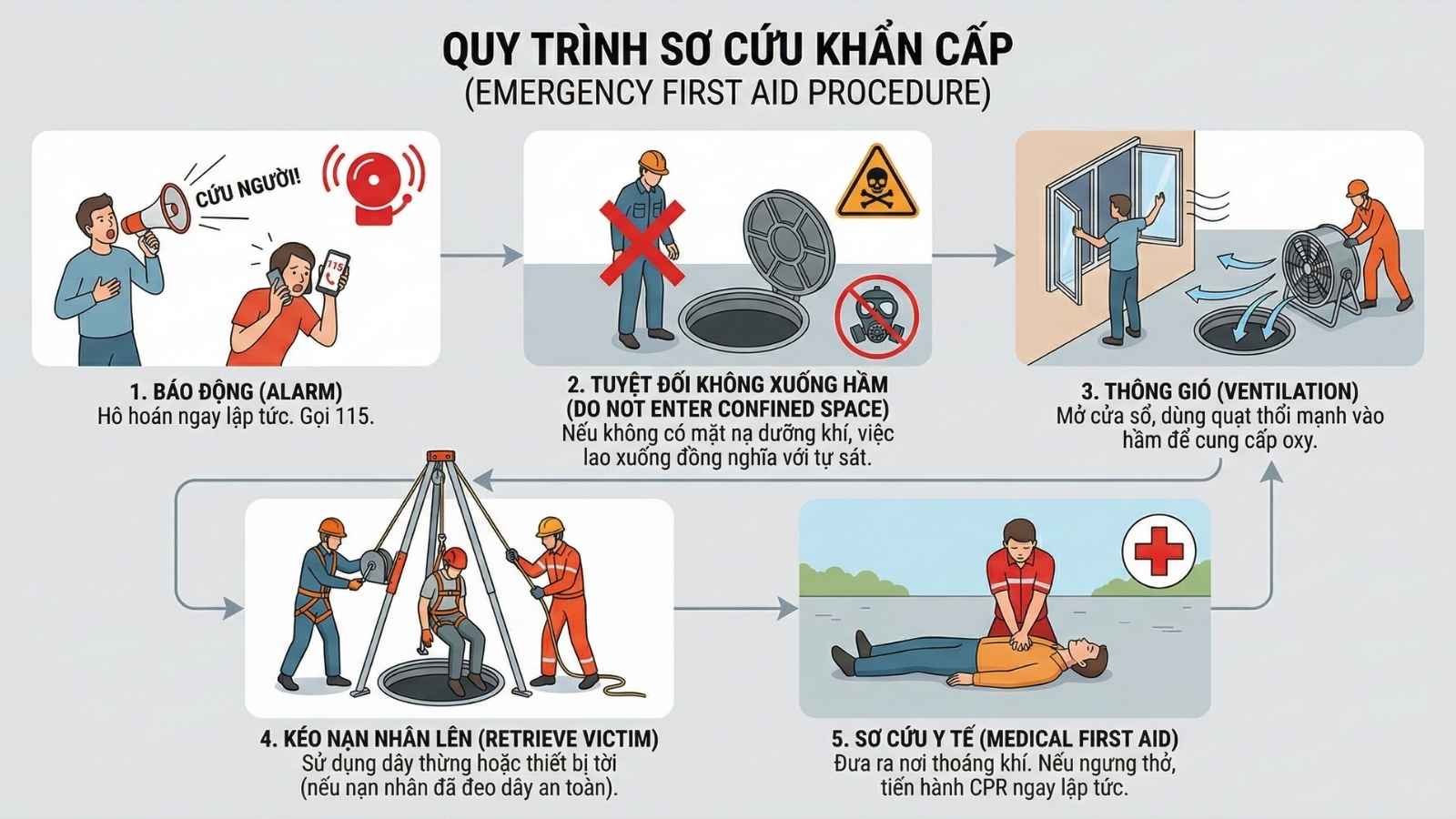 Quy trình sơ cứu khẩn cấp
