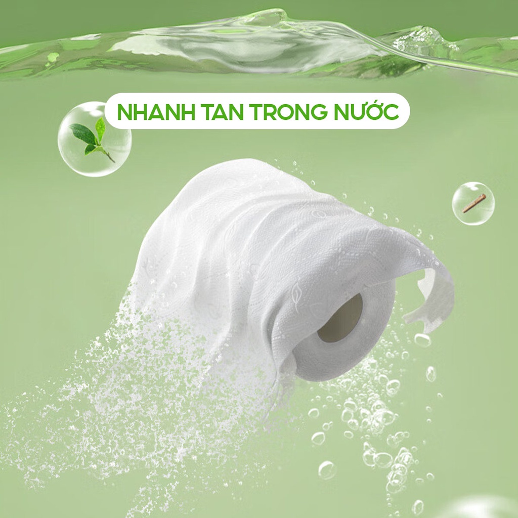 So sánh giấy dễ tan và giấy khó tan trong cốc nước