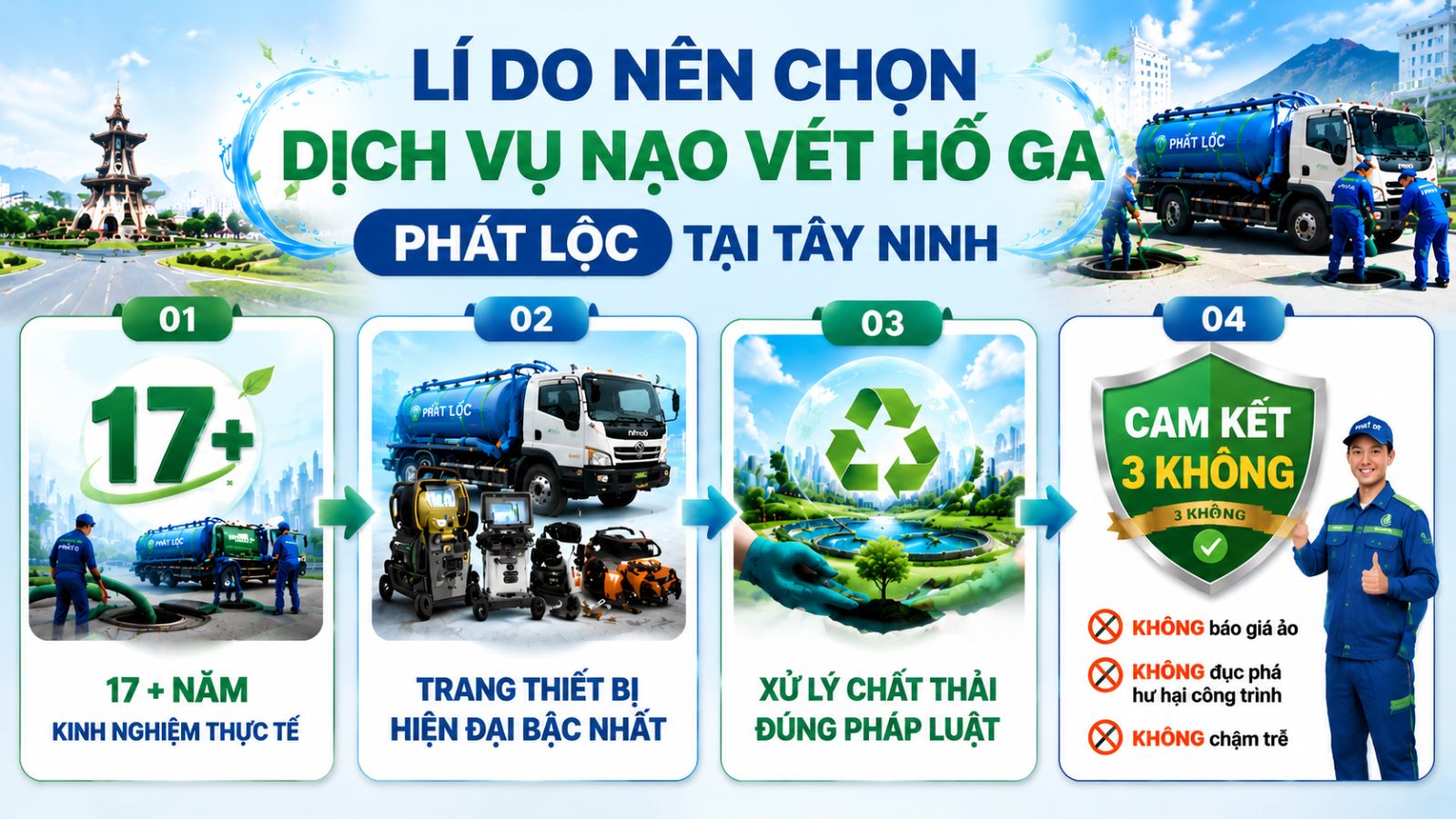 Lí do nên chọn dịch vụ nạo vét hố ga Phát Lộc tại Tây Ninh