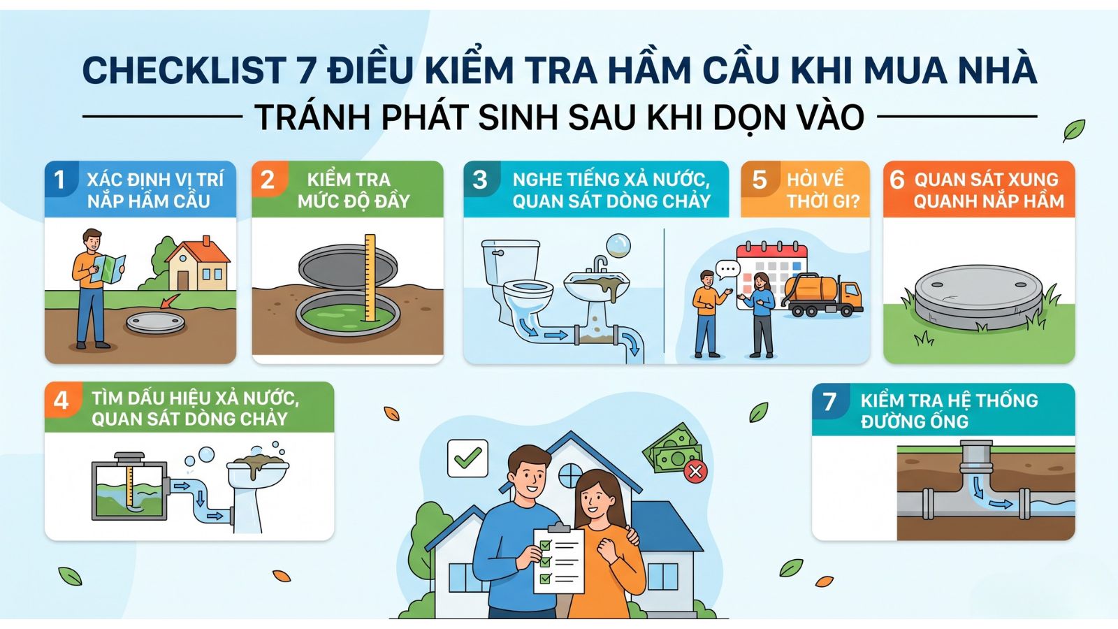 Checklist 7 Điều Kiểm Tra Hầm Cầu Khi Mua Nhà