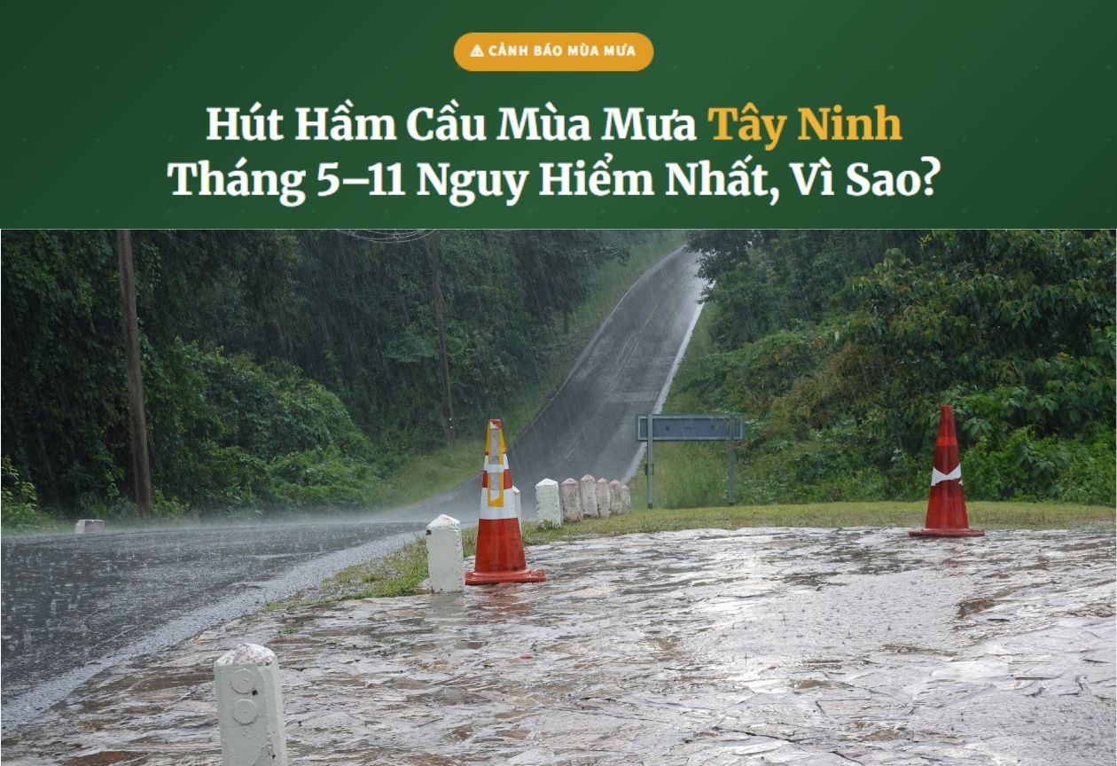 Hút Hầm Cầu Mùa Mưa Tây Ninh - Tháng 5-11 Nguy Hiểm Nhất, Vì Sao?