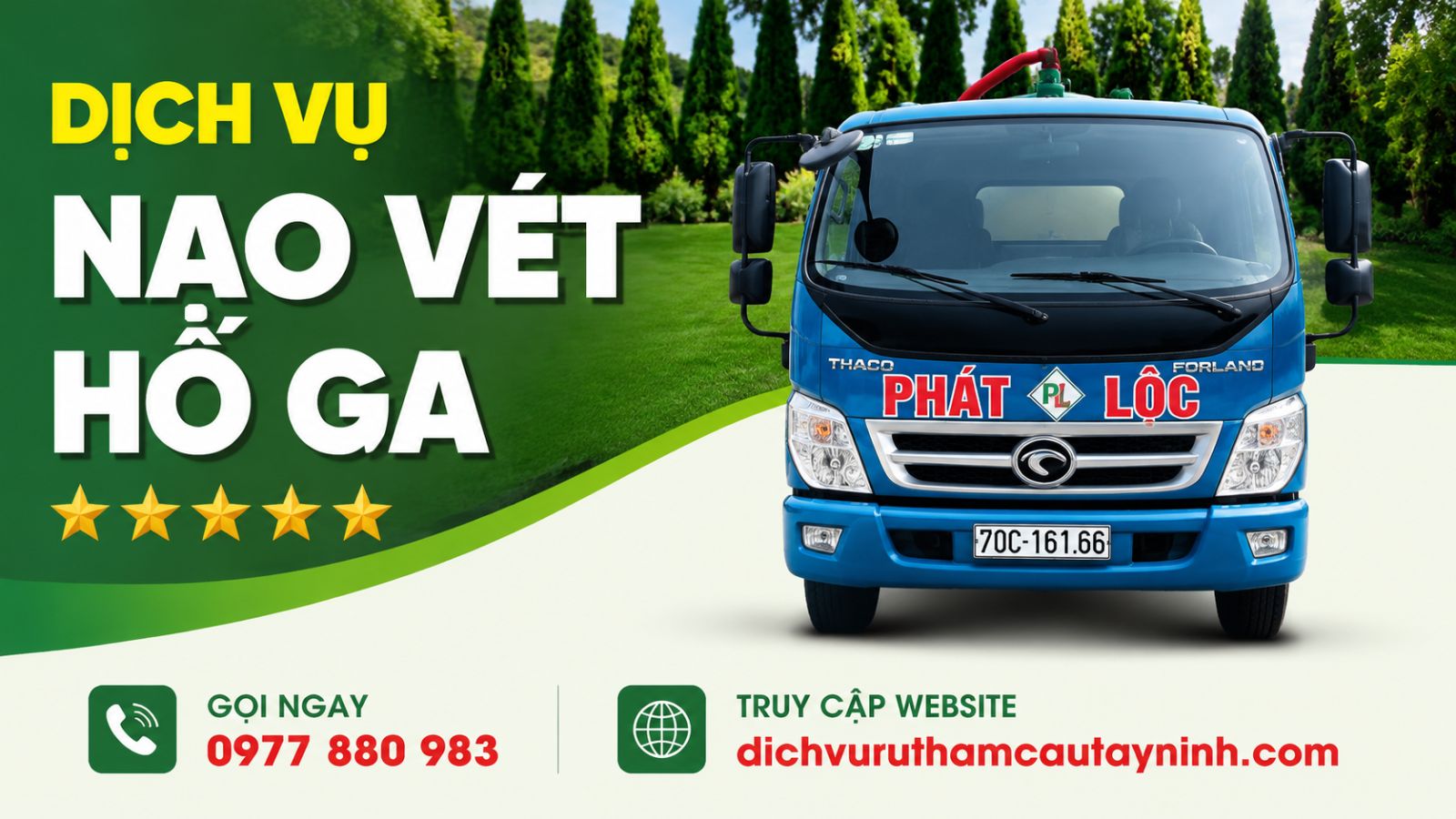 Liên hệ công ty nạo vét hố ga Phát Lộc tại Tây Ninh 