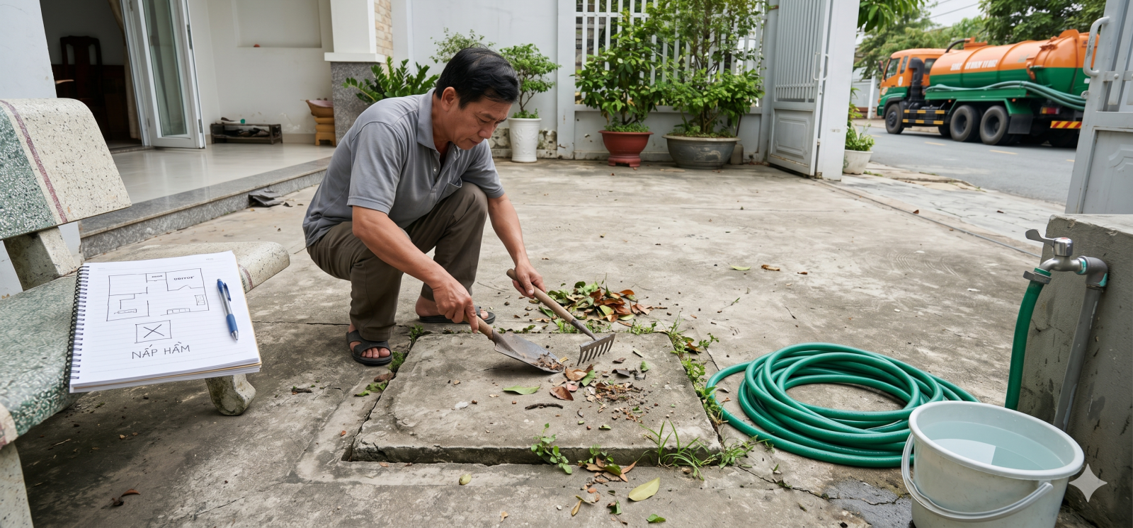 Bà con nên chuẩn bị gì trước khi gọi dịch vụ hút hầm cầu?