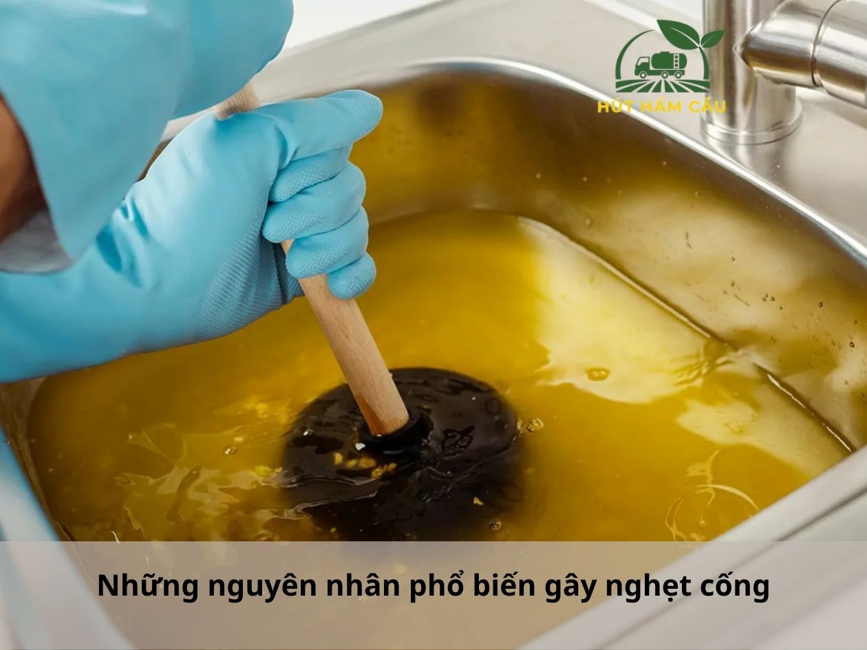 nguyên nhân gây tắc nghẽn cống