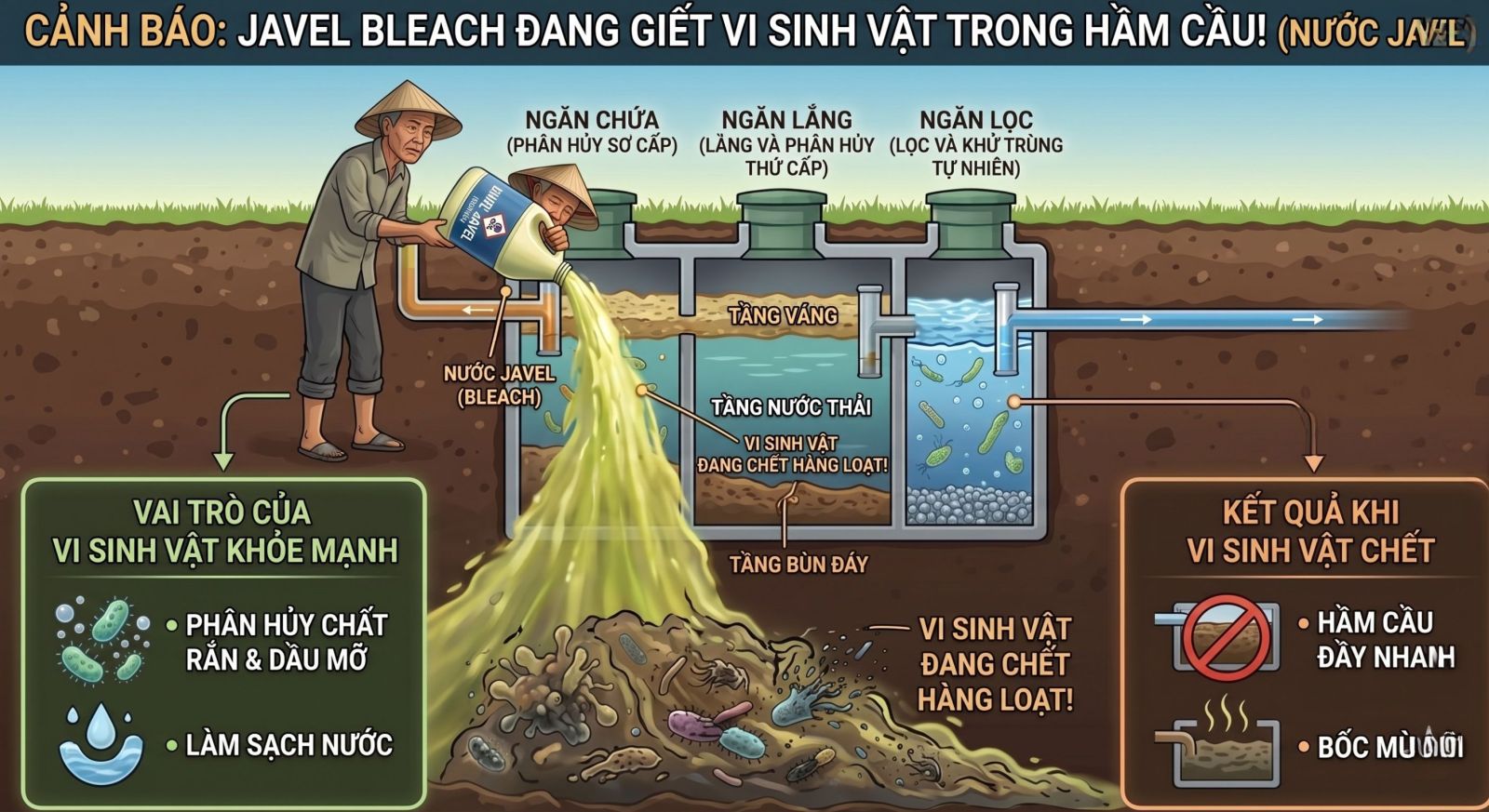Thủ phạm giết vi sinh mà bà con hay làm nhất
