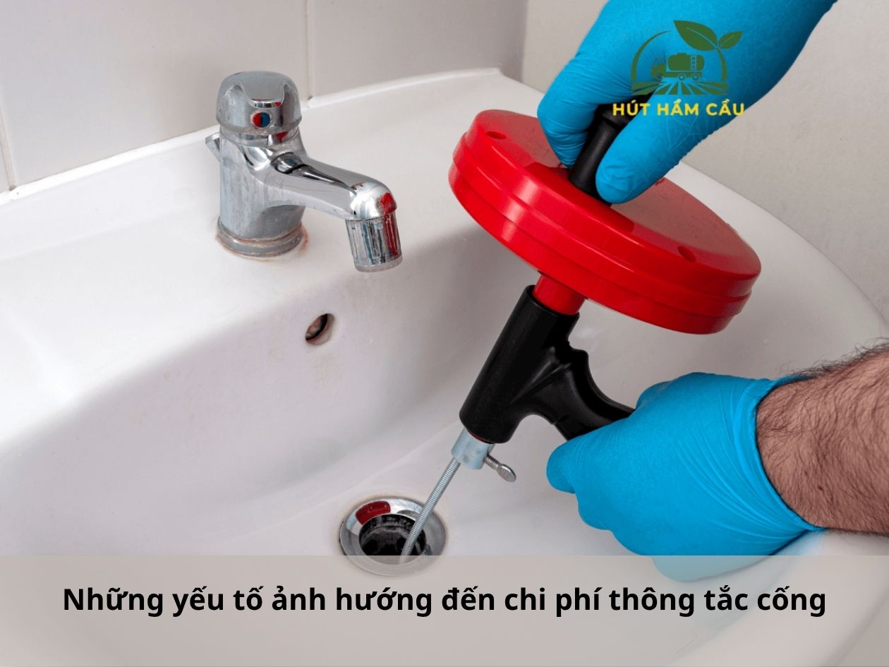 yếu tố ảnh hưởng đến chi phí thông cống nghẹt